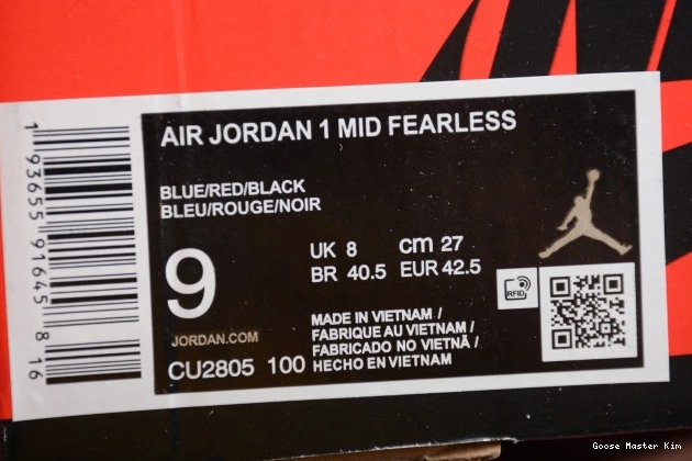 CU2805-100 Air 1 Great SE Blue Mid Jordan Fearless the 0630